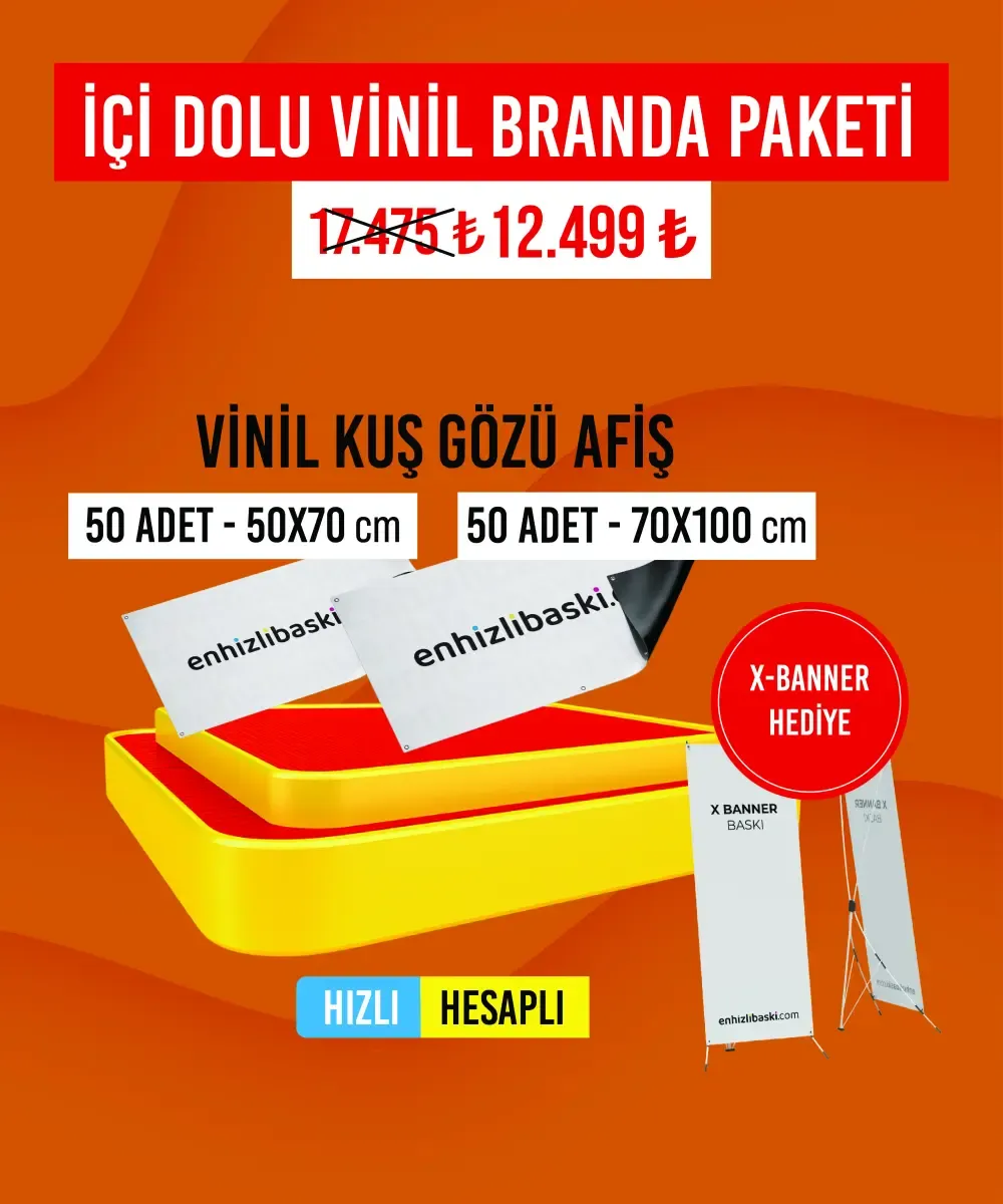 İçi Dolu Vinil Branda Paketi