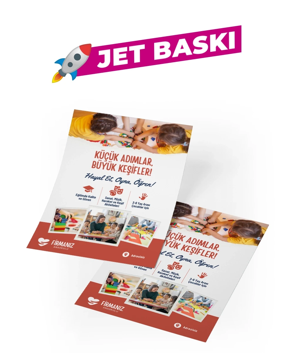 Jet Baskı El İlanı