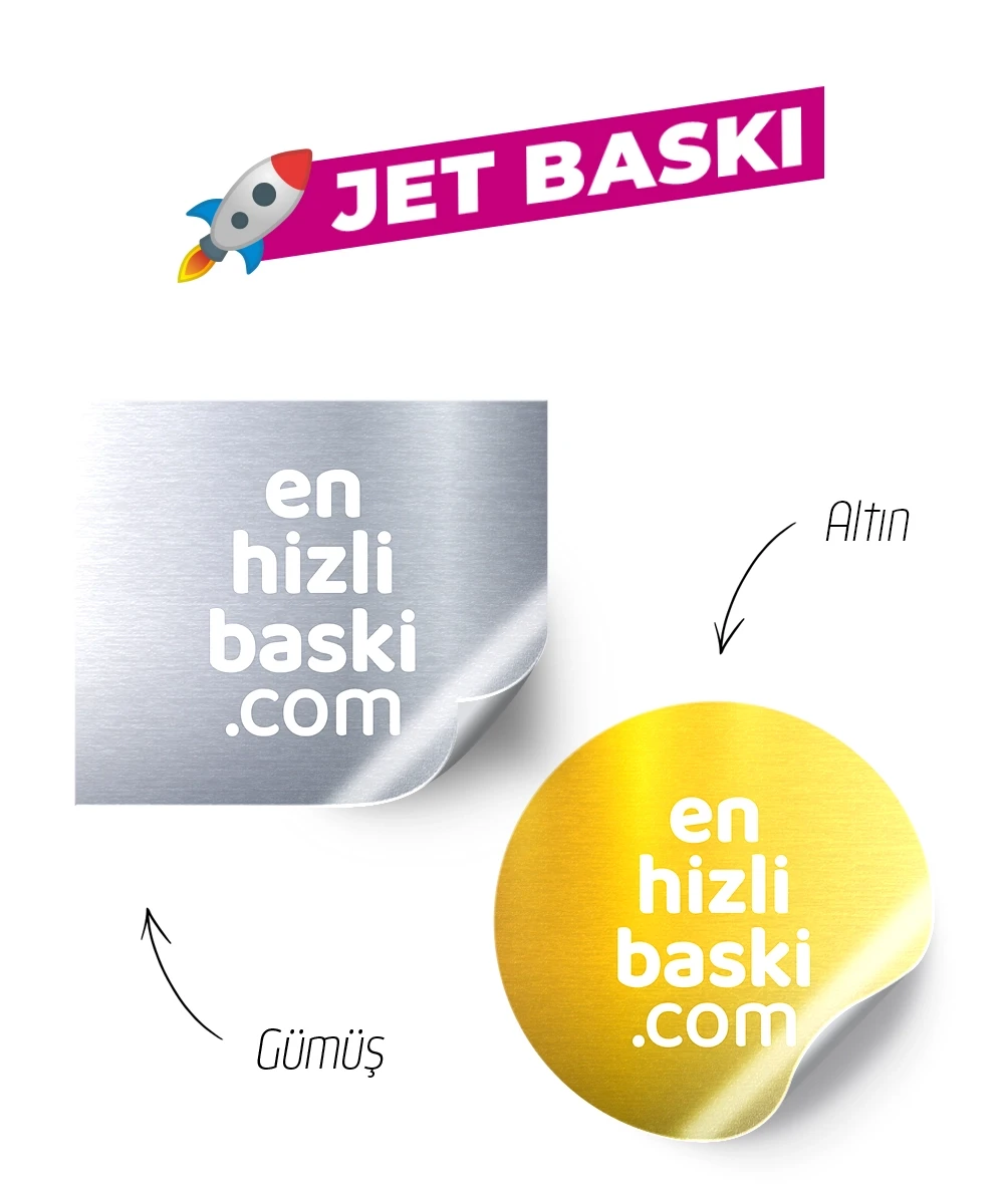Jet Baskı Metalize Etiket