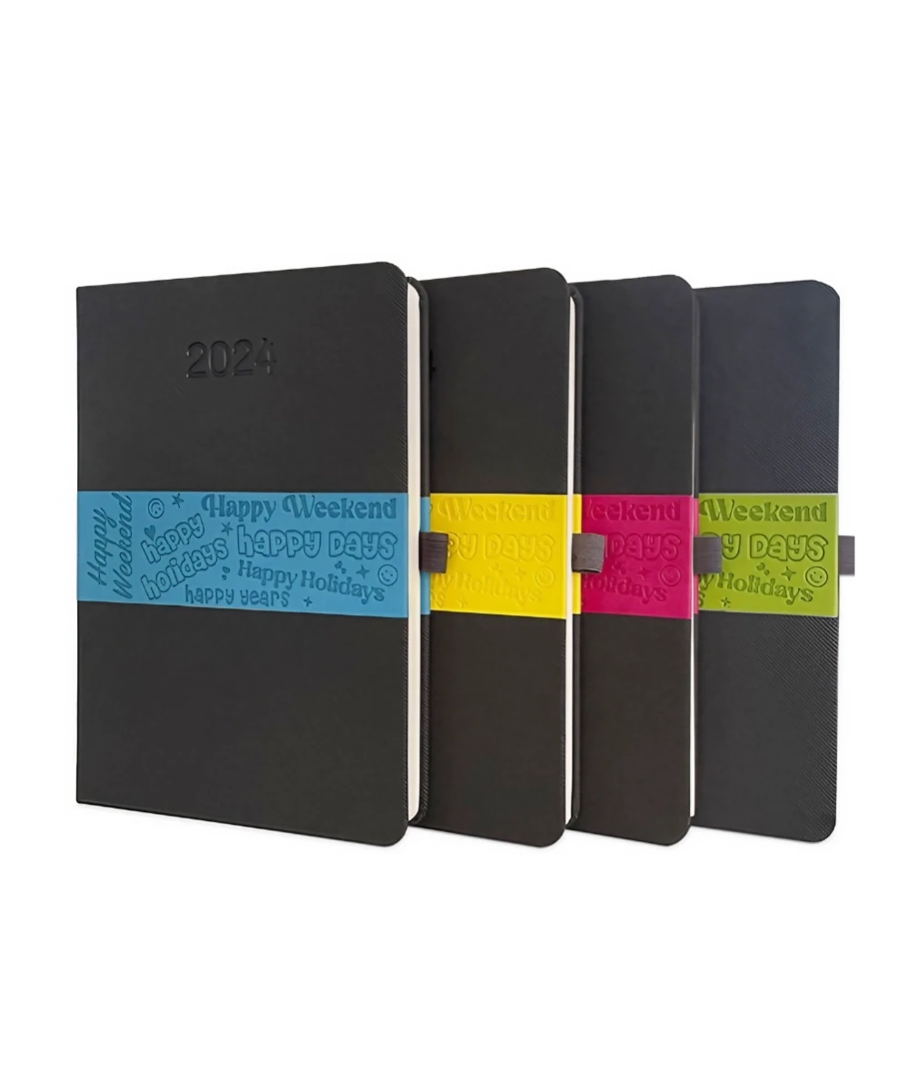 Termo Deri Ortası Şeritli Ajanda (15x21 CM)