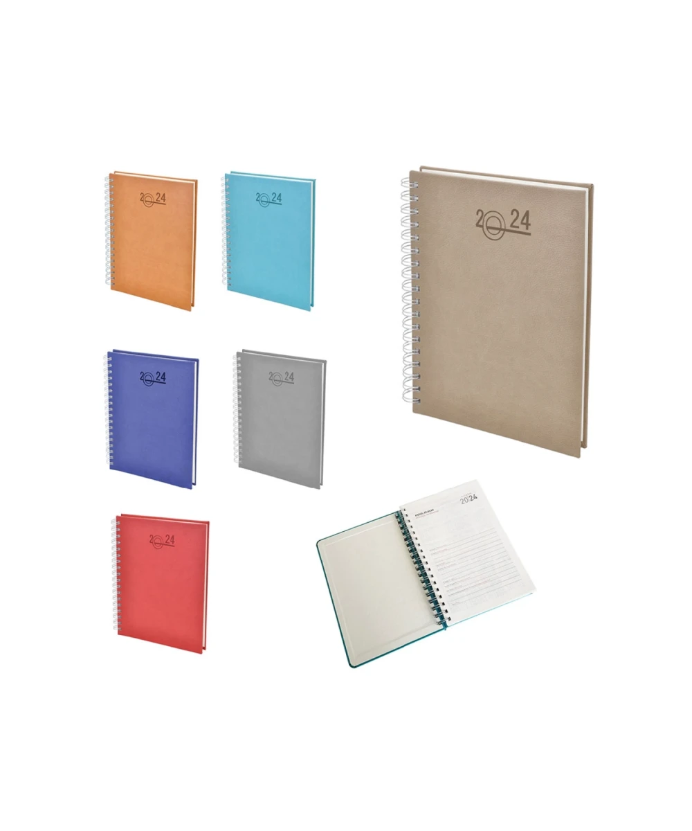 Termo Deri Kapaklı Spiralli Ajanda