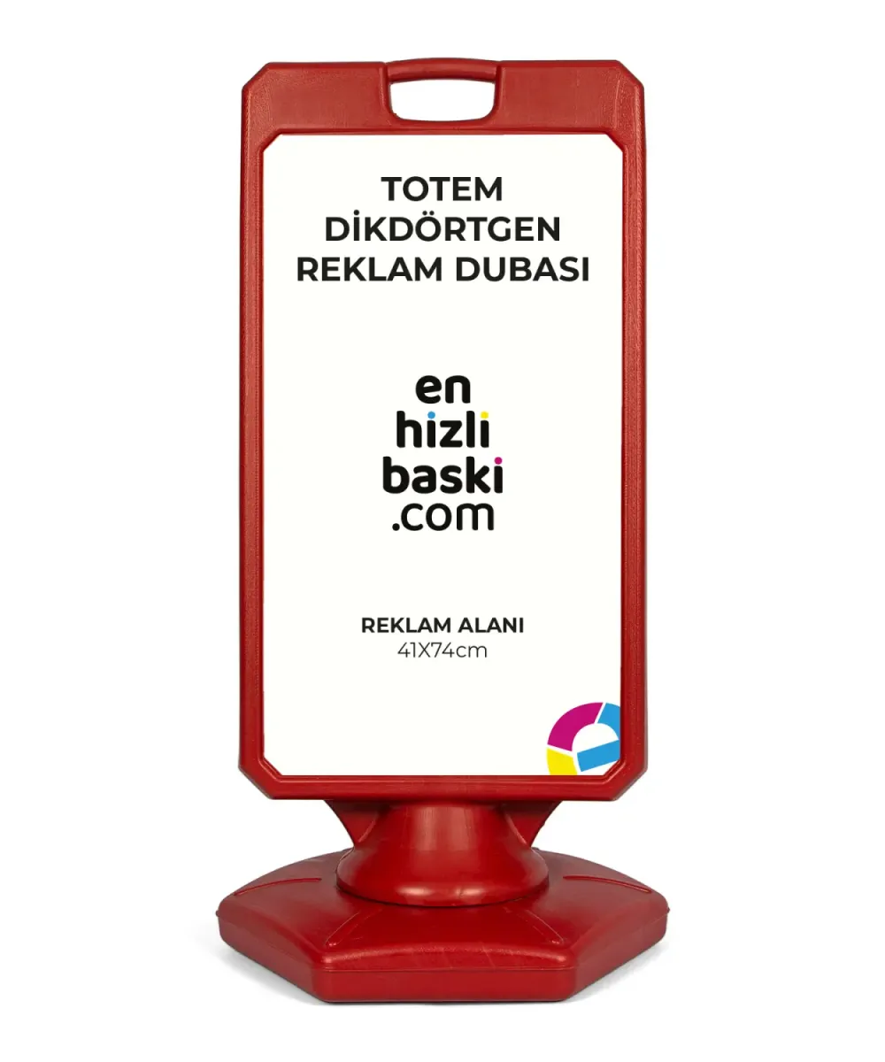 Totem Dikdörtgen Reklam Dubası