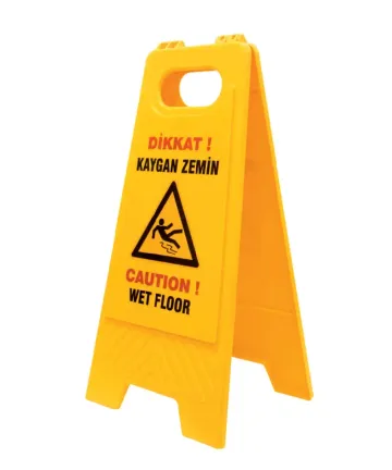 Kaygan Zemin Levhası- Katlanabilir Plastik Reklam Panosu